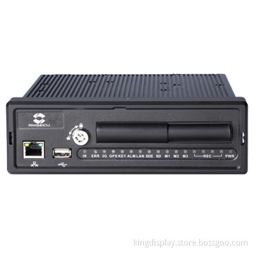 4CH Economical SD Card Mobile DVR, H.264 Dual-stream Video Compression